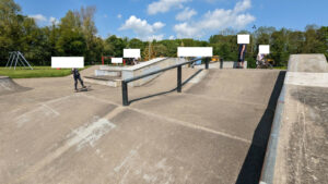 Alexandra Skate Park Cramlington Hand Rail Double Bank