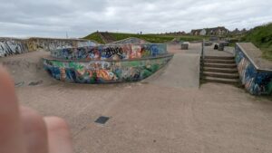 Whitley Bay Skate Park Pano with Stair Set